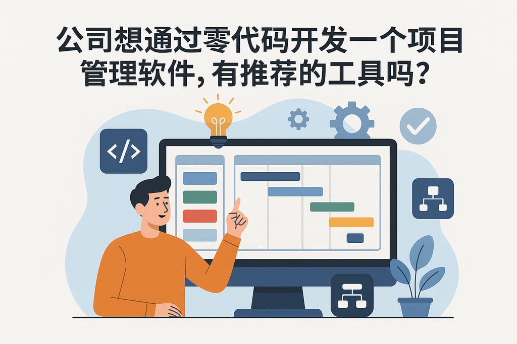 公司想通过零代码开发一个项目管理软件，有推荐的工具吗？