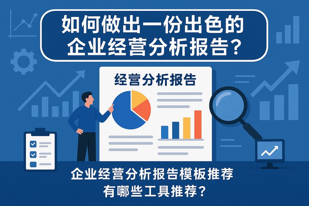 如何做出一份出色的企业经营分析报告？/企业经营分析报告模板推荐？有哪些工具推荐？