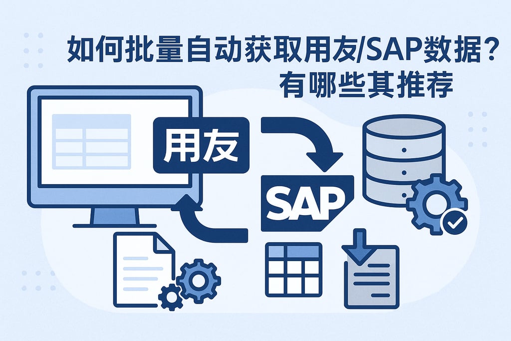 如何批量自动获取用友/SAP的数据？有哪些工具推荐？
