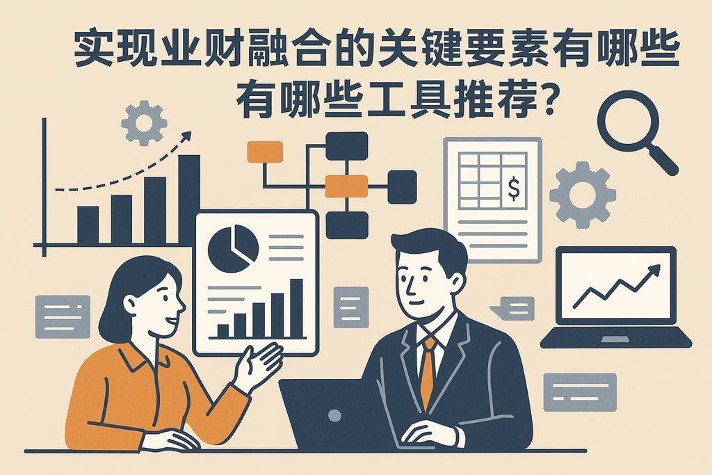实现业财融合/业财一体化的关键要素有哪些？有哪些工具推荐？
