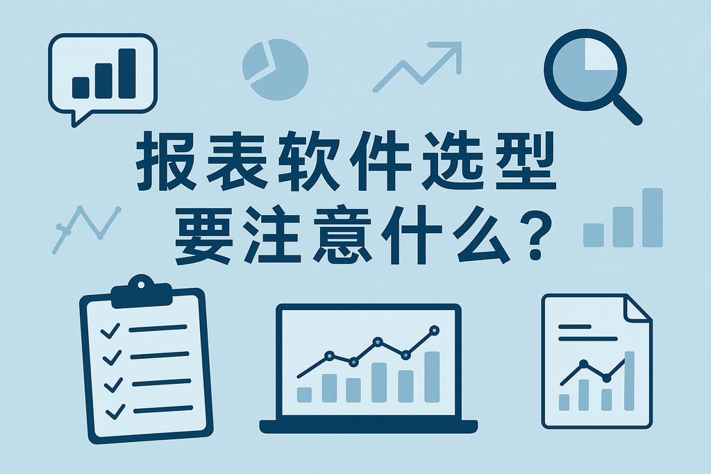 报表软件选型要注意什么？