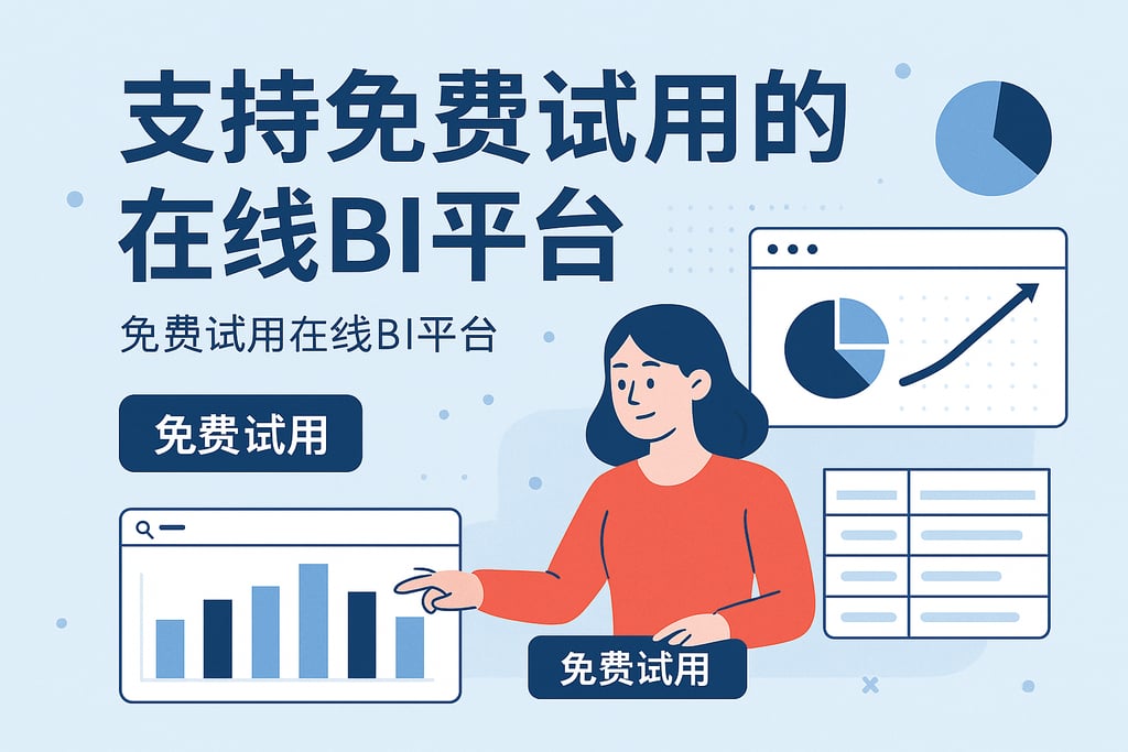 支持免费试用的在线BI平台