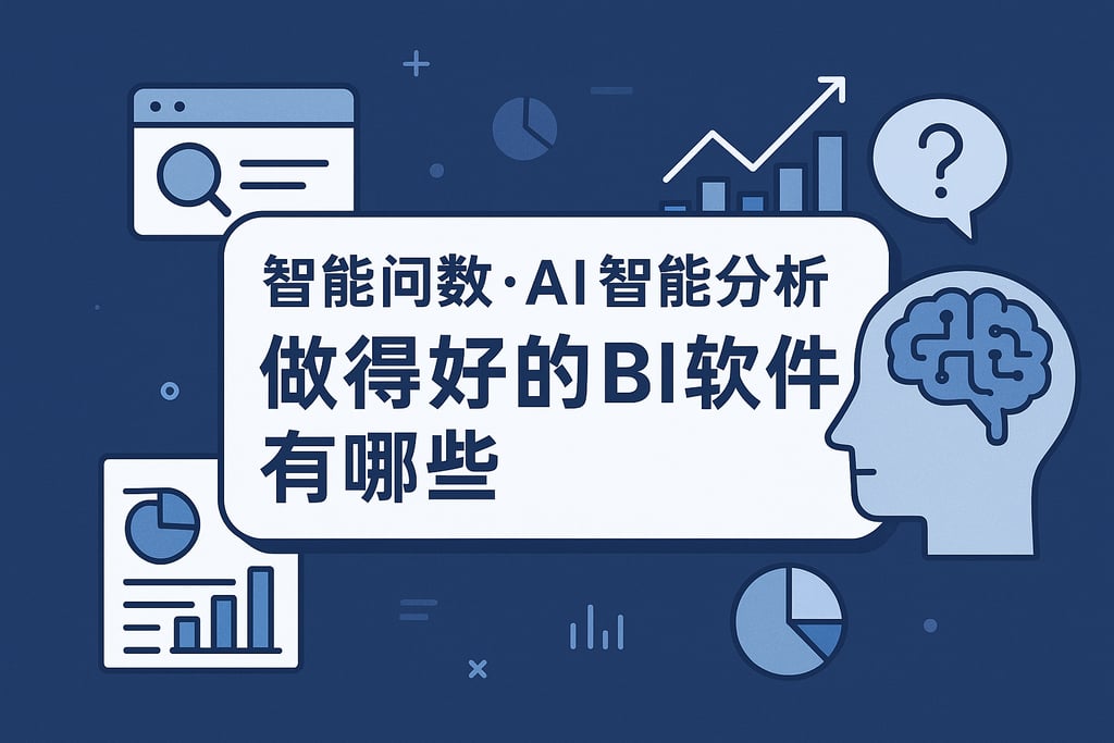 智能问数、AI智能分析做的好的BI软件有哪些