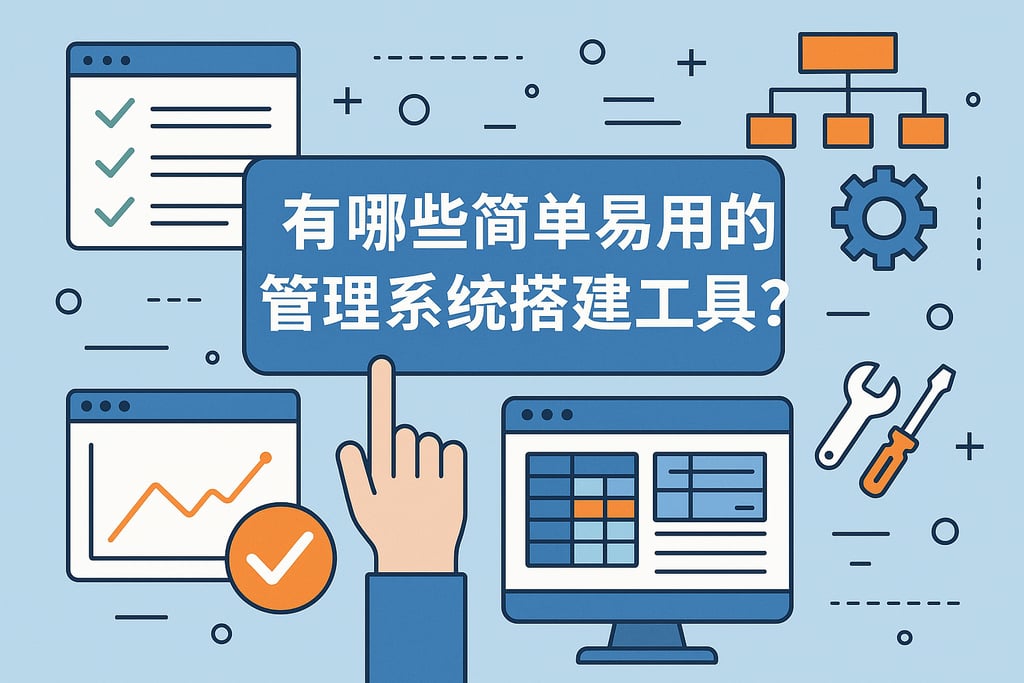 有哪些简单易用的管理系统搭建工具？