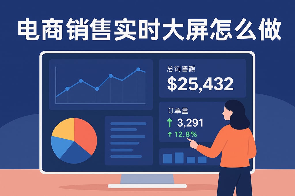 电商销售实时大屏怎么做