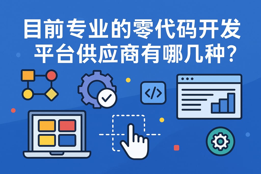 目前专业的零代码开发平台供应商有哪几种？