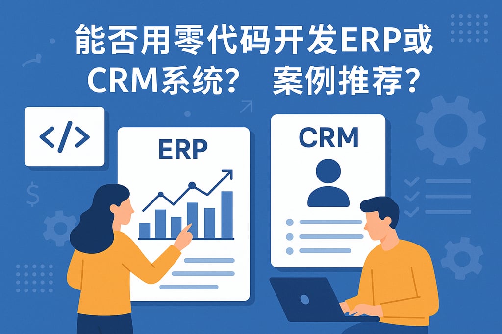能否用零代码开发ERP或CRM系统？案例推荐？