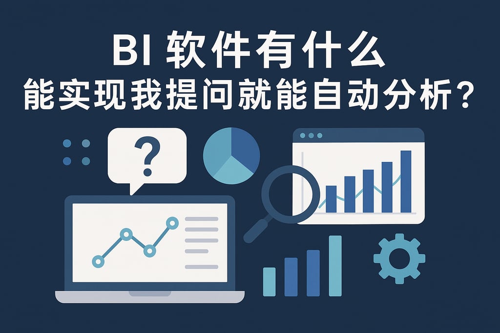 能实现我提问就能自动分析的BI软件有什么？