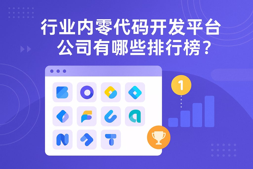 行业内零代码开发平台公司有哪些排行榜？