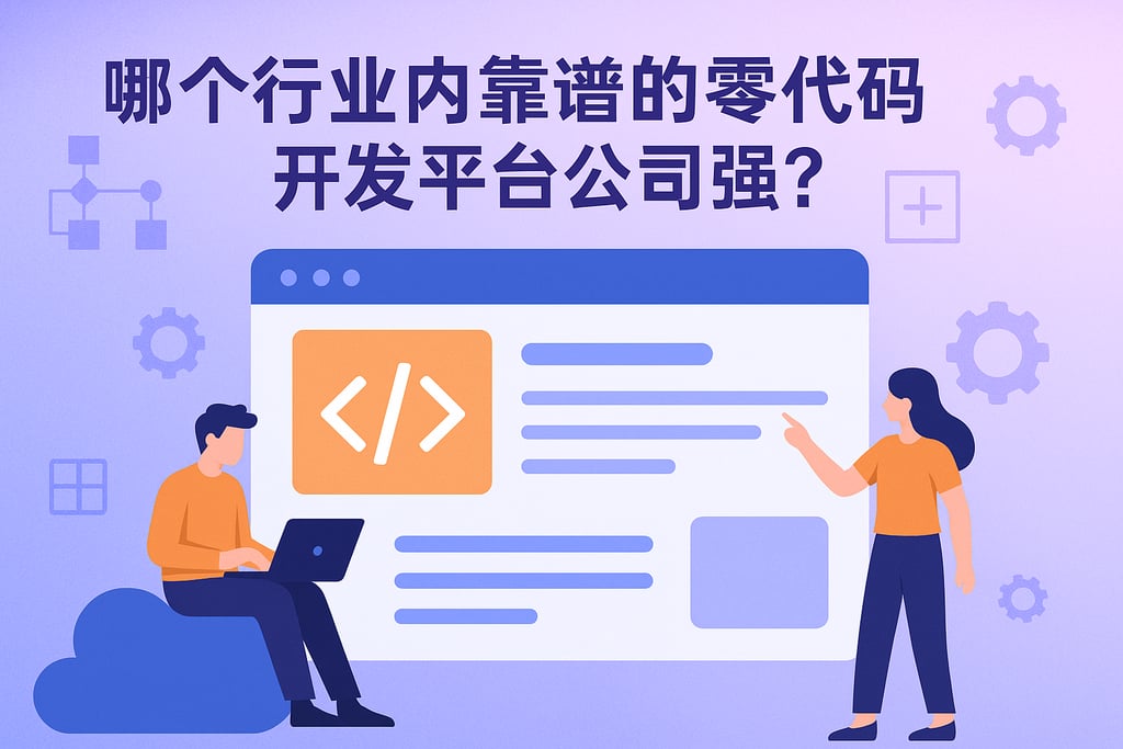 行业内靠谱的零代码开发平台公司哪家强？