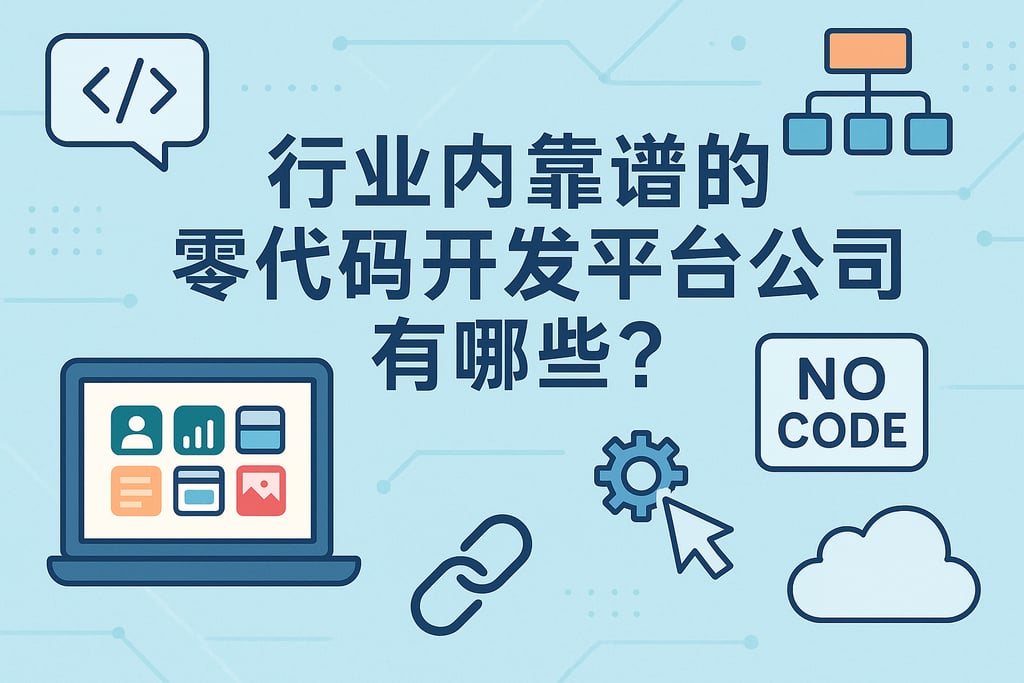 行业内靠谱的零代码开发平台公司有哪些？