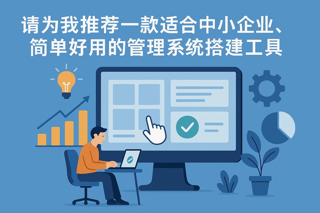 请为我推荐一款适合中小企业，简单好用的管理系统搭建工具