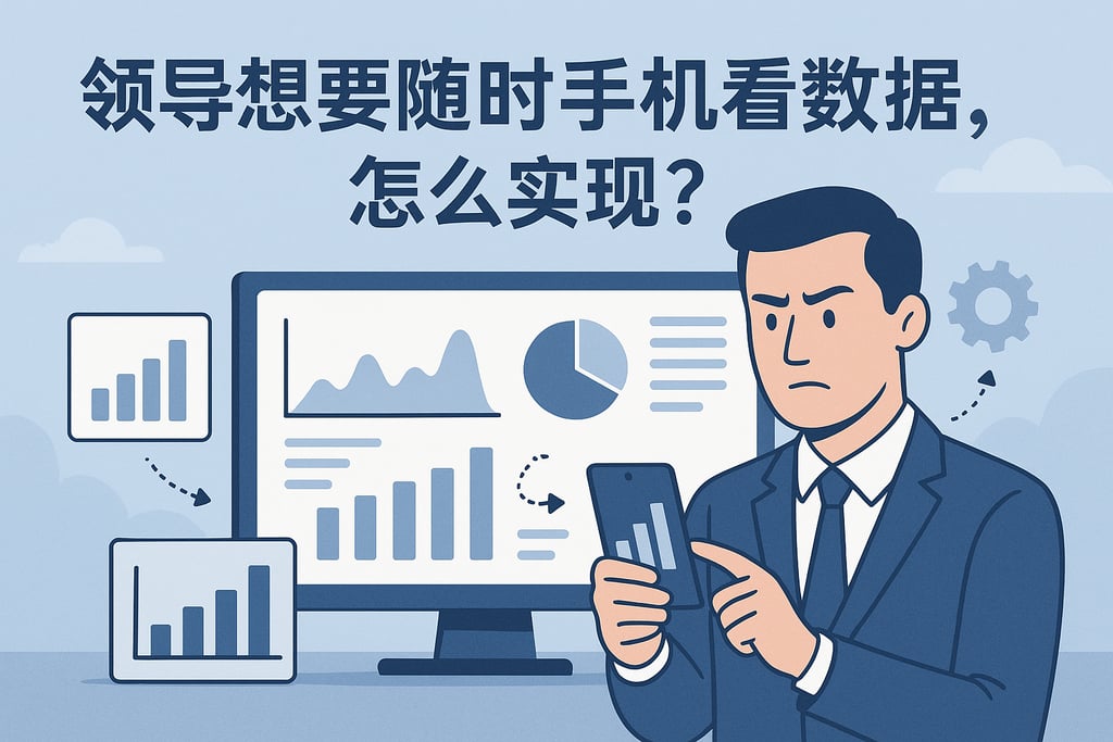 领导想要随时手机看数据，怎么实现？