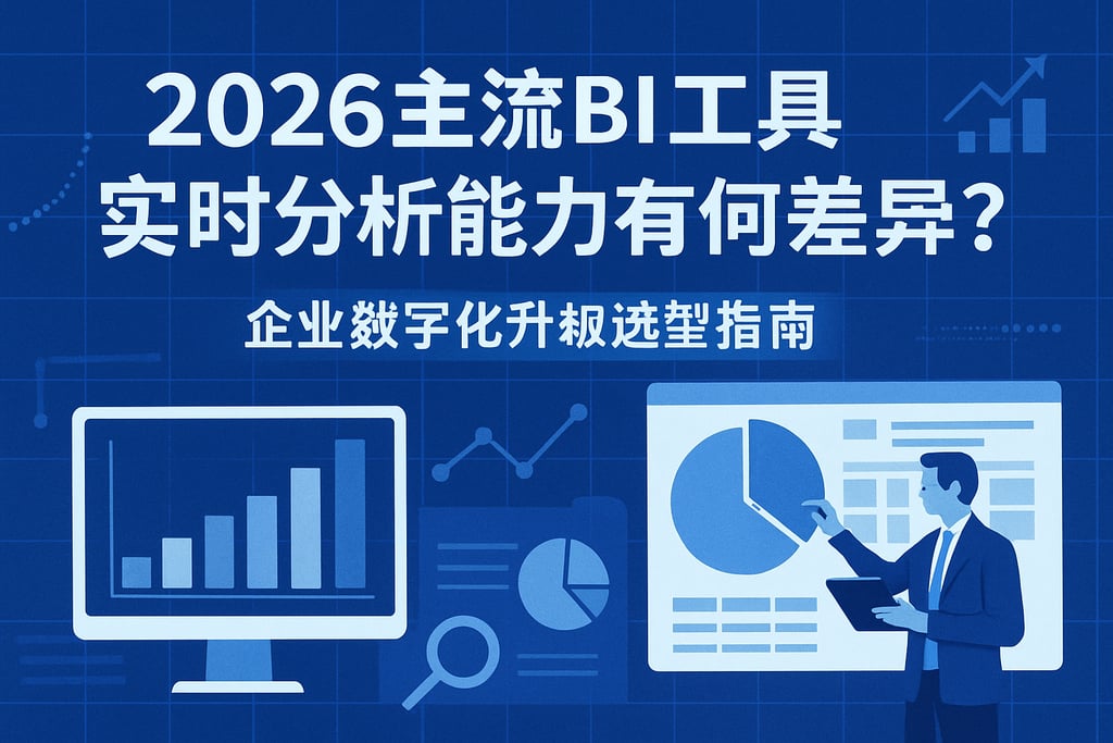 2026主流BI工具实时分析能力有何差异？企业数字化升级选型指南