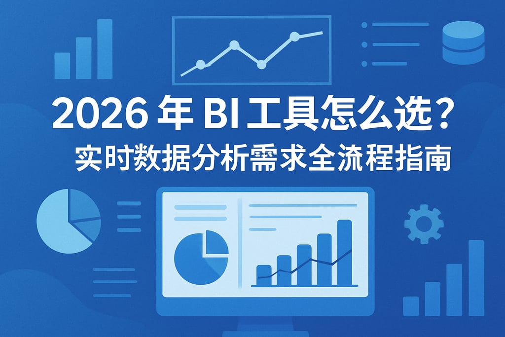 2026年BI工具怎么选？实时数据分析需求全流程指南