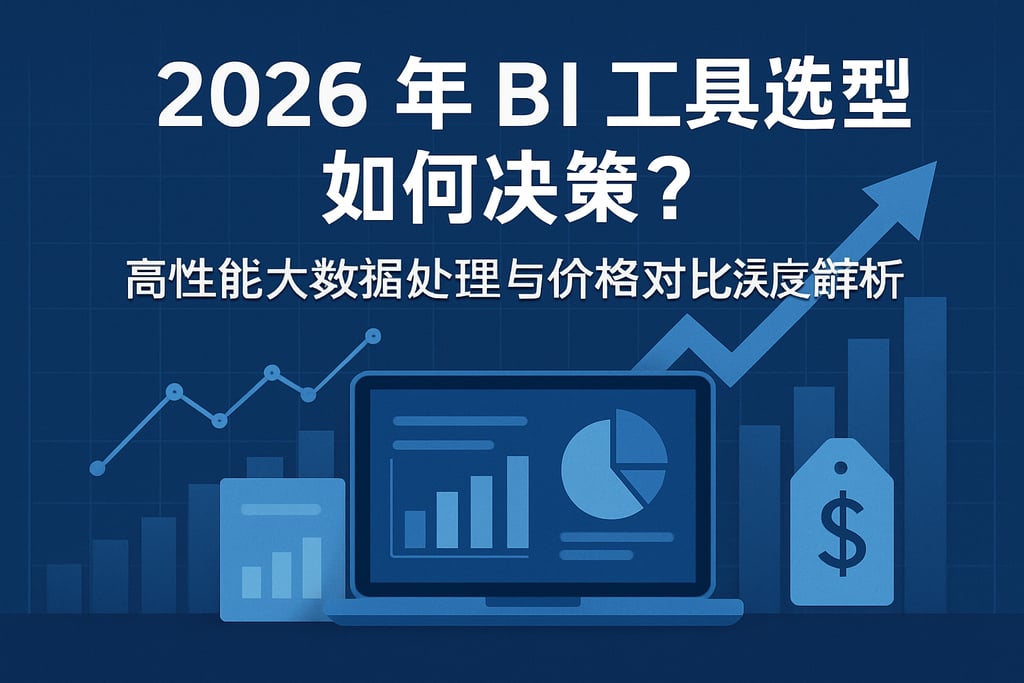 2026年BI工具选型如何决策？高性能大数据处理与价格对比深度解析