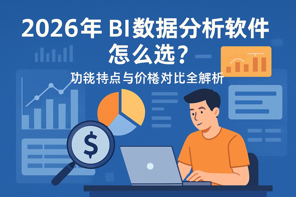 2026年BI数据分析软件怎么选？功能特点与价格对比全解析