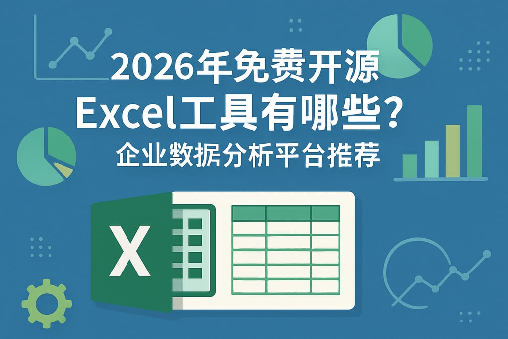 2026年免费开源Excel工具有哪些？企业数据分析平台推荐