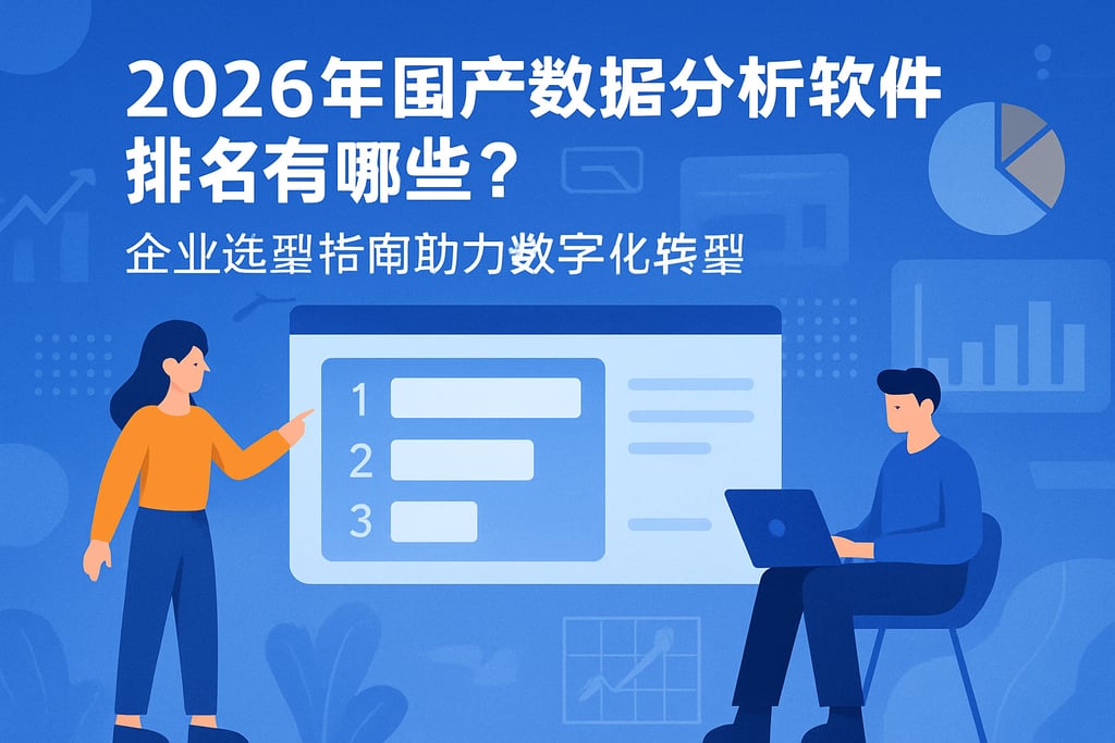 2026年国产数据分析软件排名有哪些？企业选型指南助力数字化转型