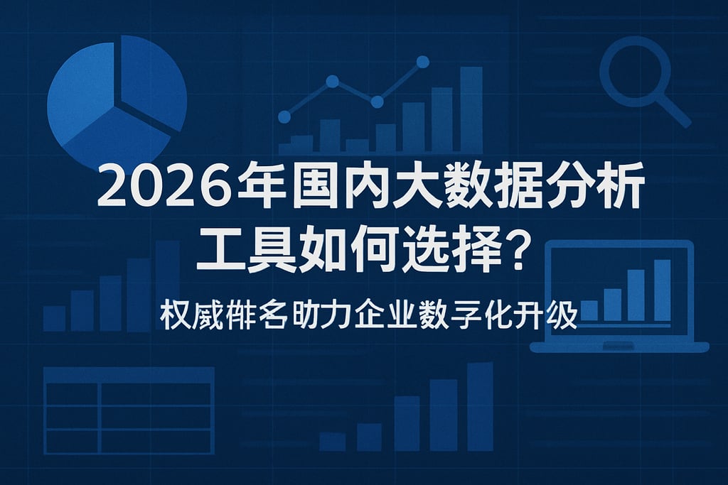 2026年国内大数据分析工具如何选择？权威排名助力企业数字化升级