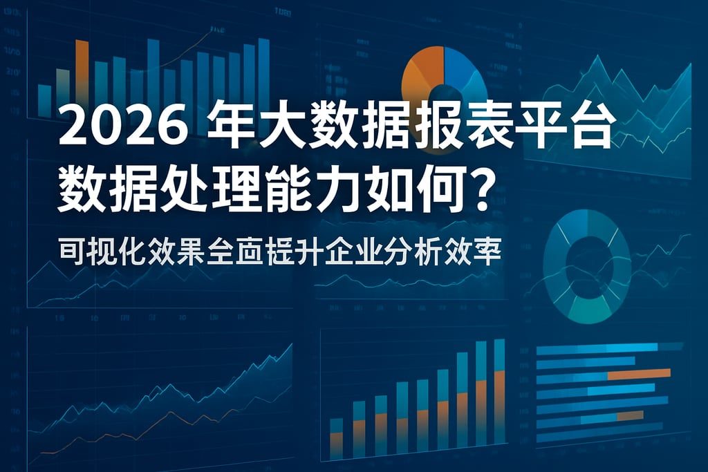 2026年大数据报表平台数据处理能力如何？可视化效果全面提升企业分析效率