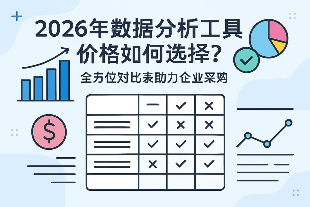 2026年数据分析工具价格如何选择？全方位对比表助力企业采购
