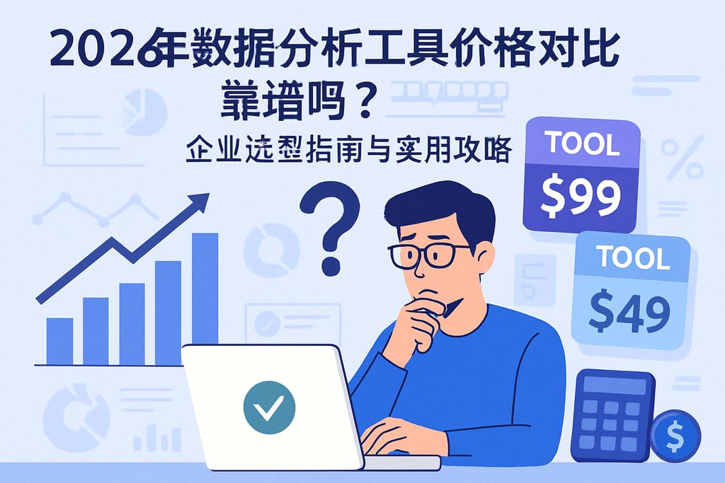 2026年数据分析工具价格对比靠谱吗？企业选型指南与实用攻略