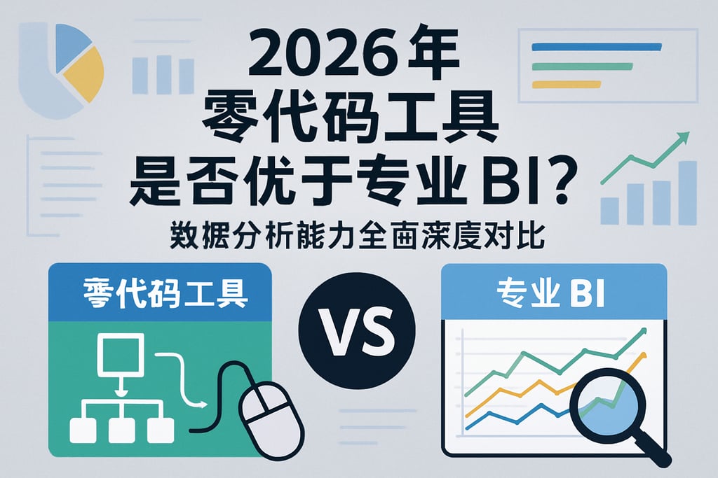 2026年零代码工具是否优于专业BI？数据分析能力全面深度对比