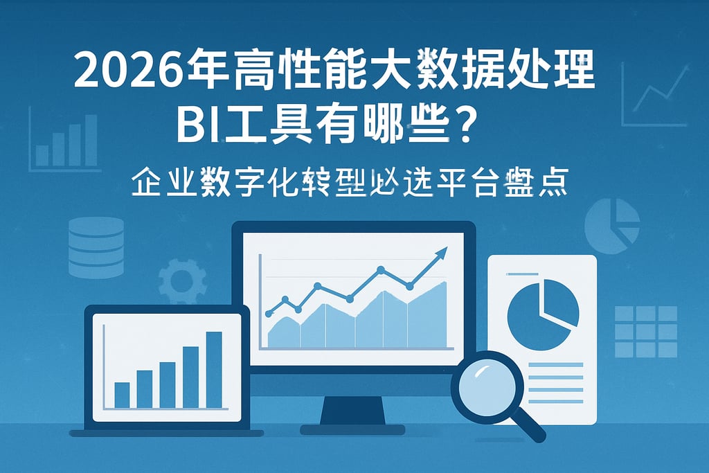 2026年高性能大数据处理BI工具有哪些？企业数字化转型必选平台盘点
