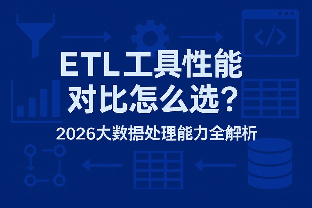 ETL工具性能对比怎么选？2026大数据处理能力全解析