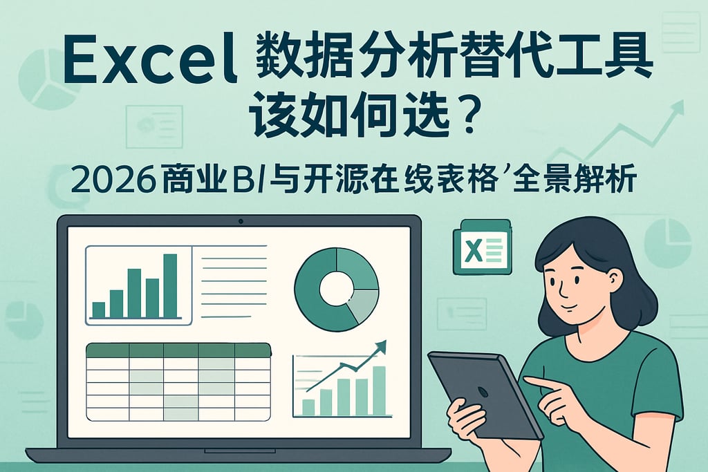 Excel数据分析替代工具该如何选？2026商业BI与开源在线表格全景解析
