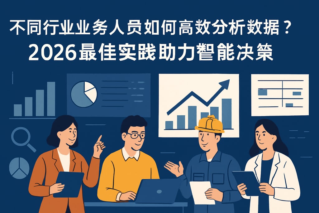 不同行业业务人员如何高效分析数据？2026最佳实践助力智能决策