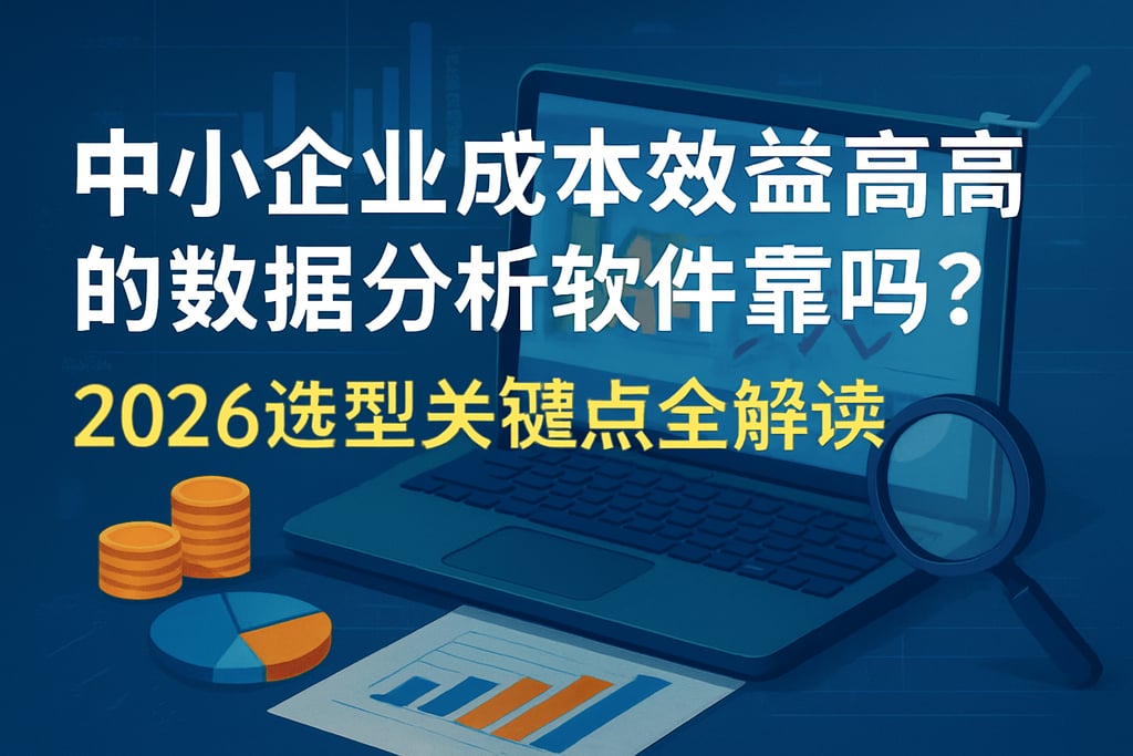 中小企业成本效益高的数据分析软件靠谱吗？2026选型关键点全解读
