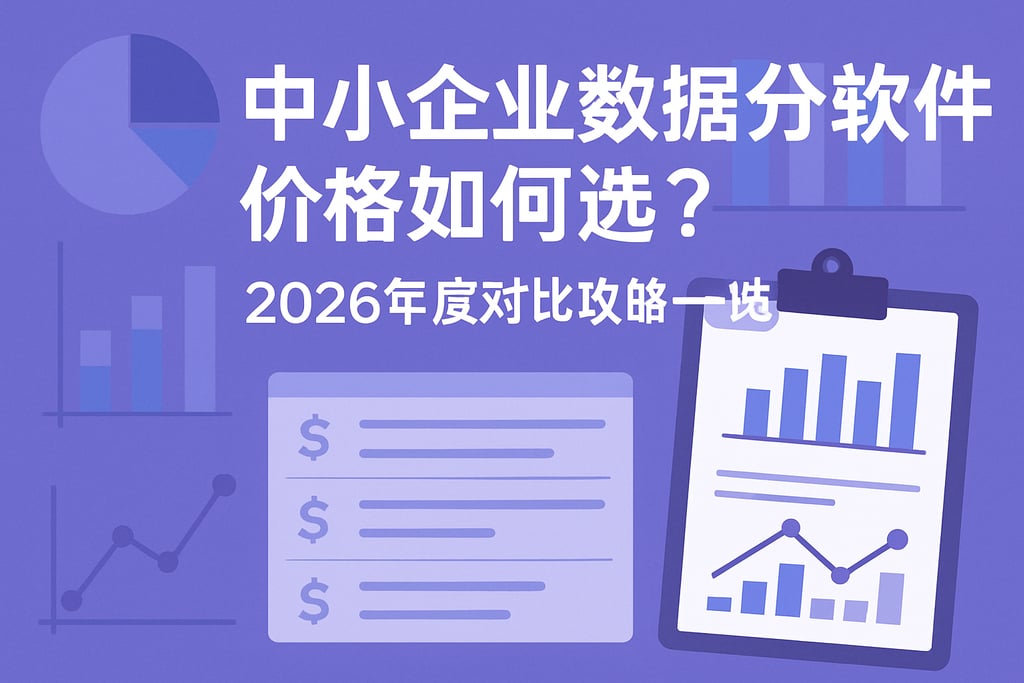 中小企业数据分析软件价格如何选？2026年度对比攻略一览