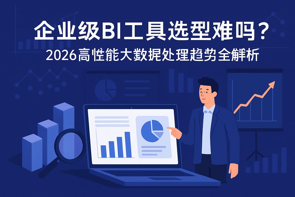 企业级BI工具选型难吗？2026高性能大数据处理趋势全解析