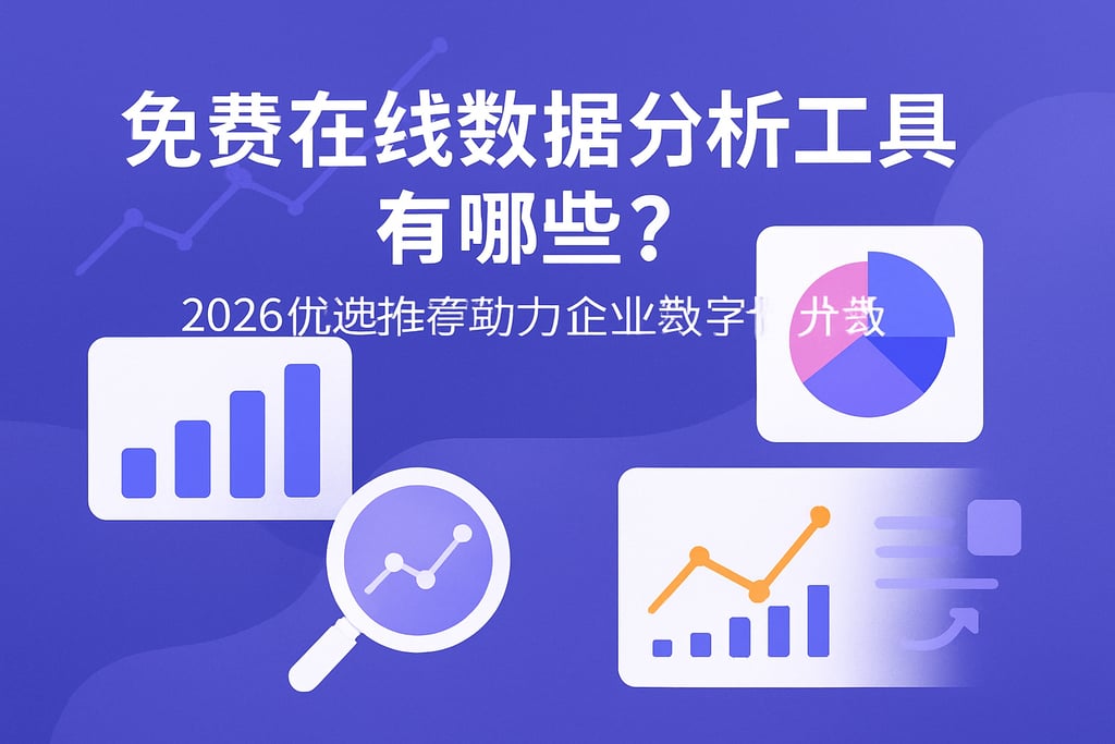 免费在线数据分析工具有哪些？2026优选推荐助力企业数字化升级