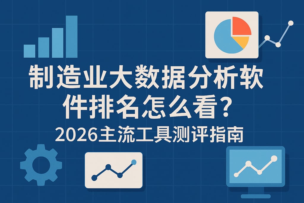 制造业大数据分析软件排名怎么看？2026主流工具测评指南