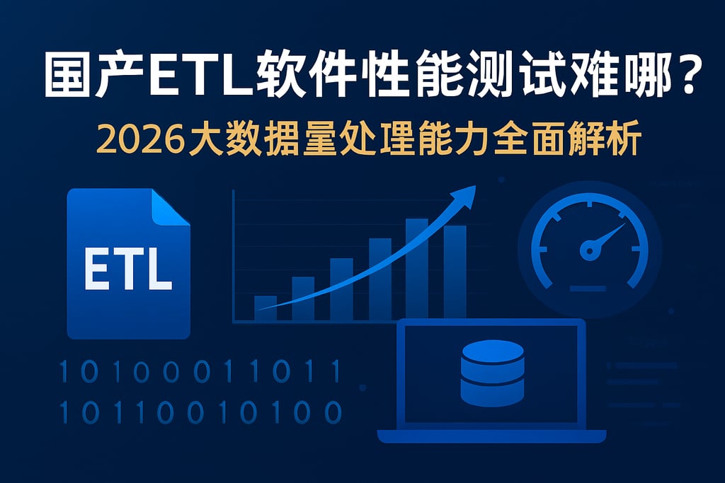 国产ETL软件性能测试难在哪？2026大数据量处理能力全面解析