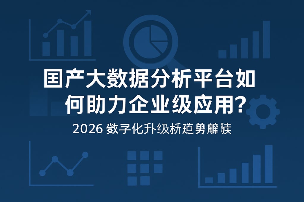 国产大数据分析平台如何助力企业级应用？2026数字化升级新趋势解读