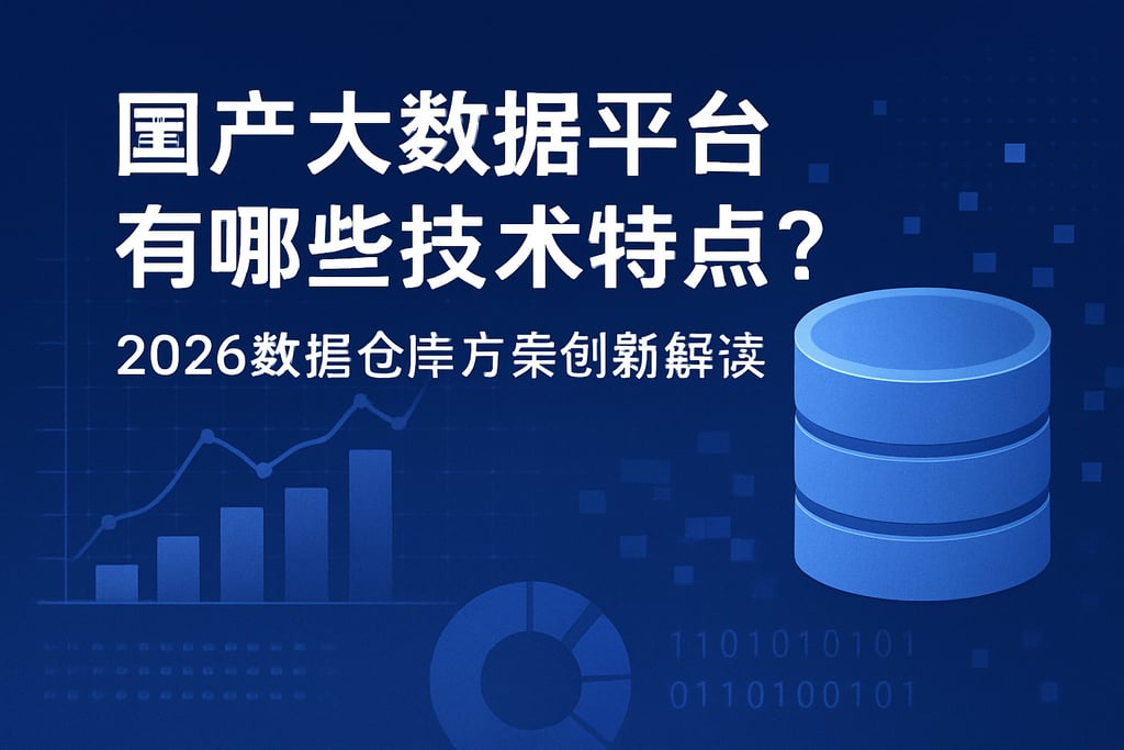 国产大数据平台有哪些技术特点？2026数据仓库方案创新解读