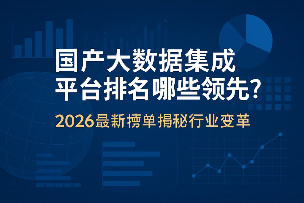 国产大数据集成平台排名哪些领先？2026最新榜单揭秘行业变革
