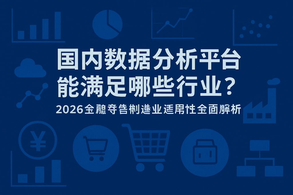 国内数据分析平台能满足哪些行业？2026金融零售制造业适用性全面解析