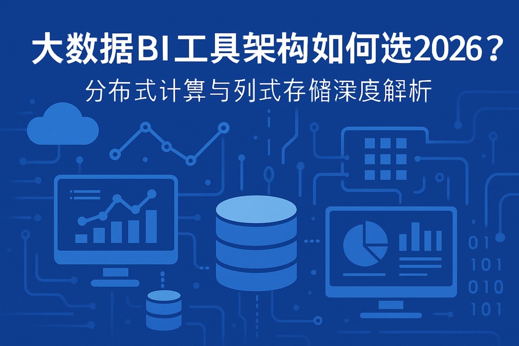 大数据BI工具架构如何选2026？分布式计算与列式存储深度解析