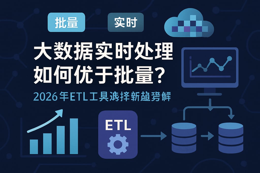 大数据实时处理如何优于批量？2026年ETL工具选择新趋势解析