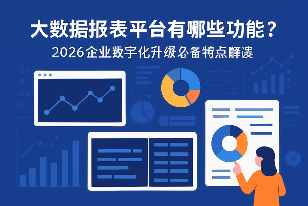 大数据报表平台有哪些功能？2026企业数字化升级必备特点解读