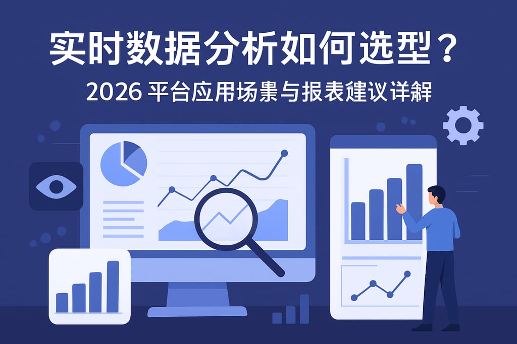 实时数据分析如何选型？2026平台应用场景与报表建议详解