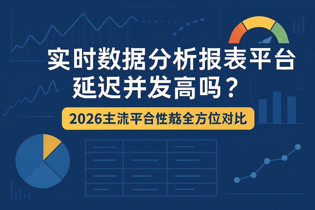 实时数据分析报表平台延迟并发高吗？2026主流平台性能全方位对比