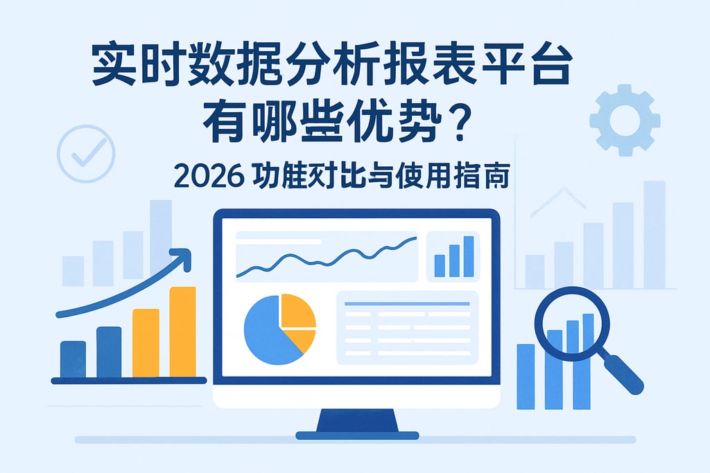 实时数据分析报表平台有哪些优势？2026功能对比与使用指南