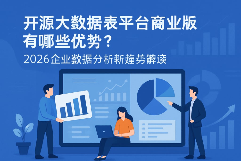 开源大数据报表平台商业版有哪些优势？2026企业数据分析新趋势解读