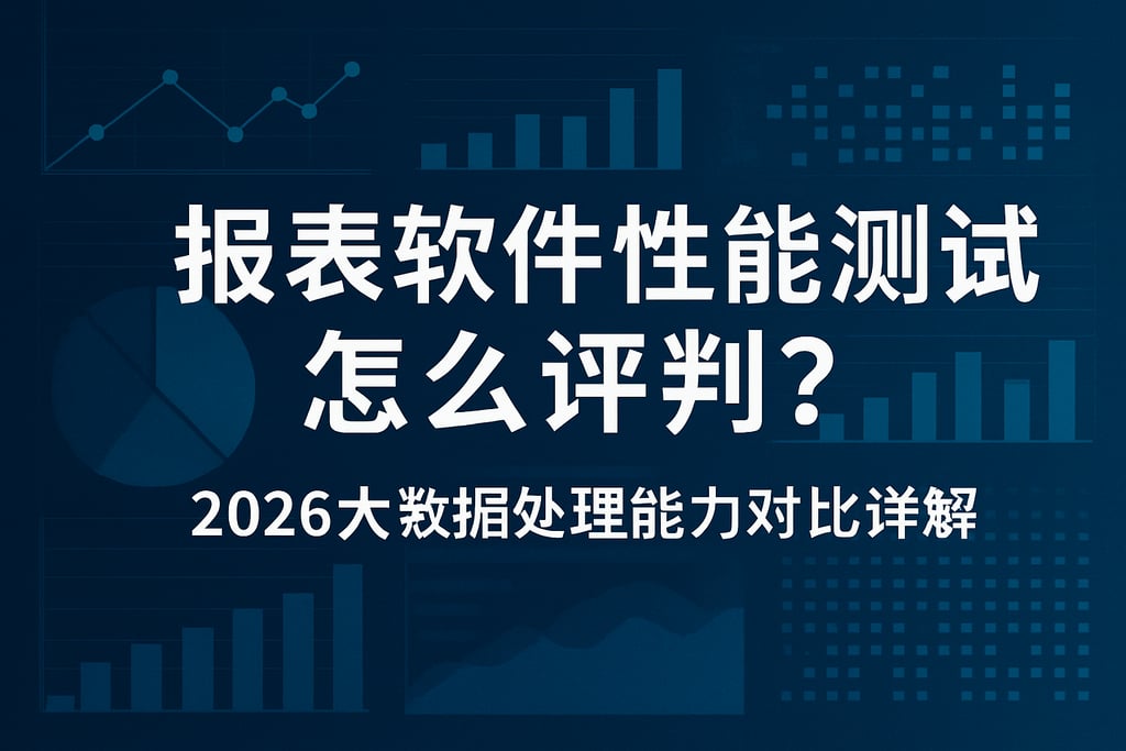 报表软件性能测试怎么评判？2026大数据处理能力对比详解